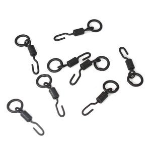 NEWMAJOR # 7 hameçons pivotants à changement rapide en acier inoxydable noir mat, personnalisables ODM pour la pêche à la carpe - Product Image 6