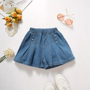 <span class=keywords><strong>Shorts</strong></span> in Denim Personalizzati per Ragazze OEM, Vari Colori, Campione Disponibile in 7 Giorni |   Disponibile |   Fabbrica di Abbigliamento per Bambini Foshan - Product Image 4