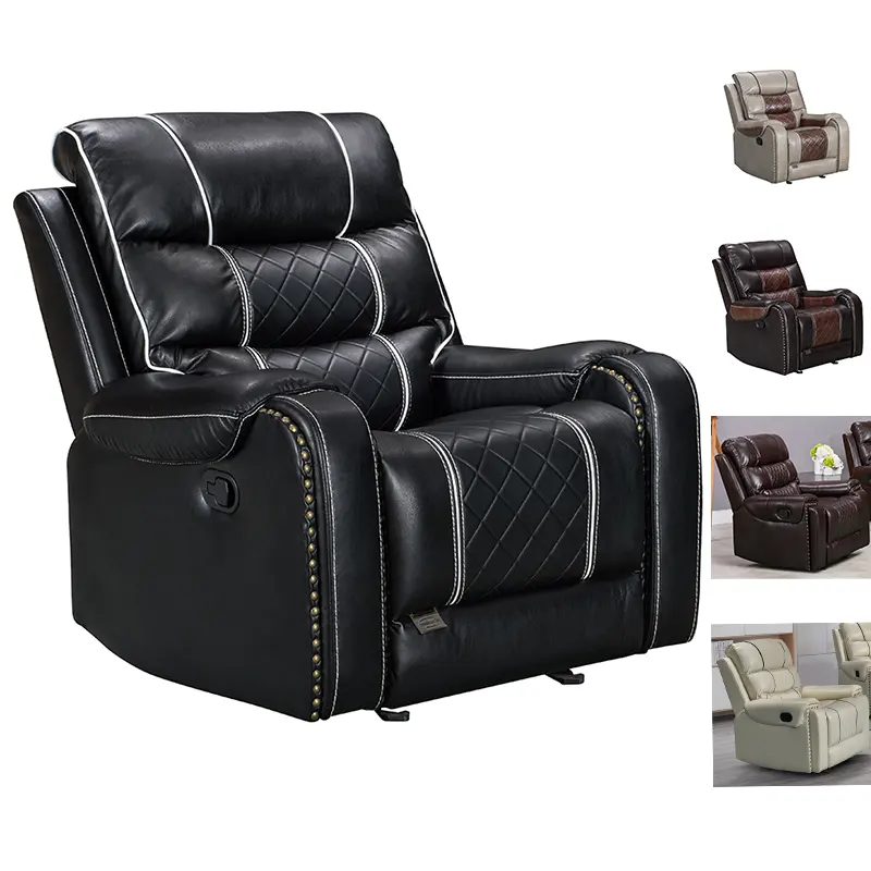 CY Morden Cheap Massage Home Swivel & Glider recliner PU leather Sofa Cinema Leather Electric Reclining Sofa Chair