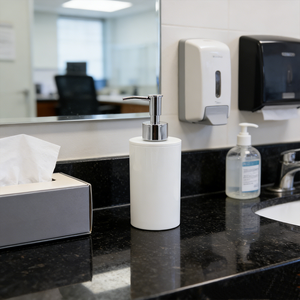 Vaso Circular de Diseño Moderno para Enjuague Bucal, Soporte para Pasta de Dientes y Cepillo de Dientes, Bandeja Circular para Desinfectante de Manos, Set de Baño para Hotel y Hogar - Product Image 6