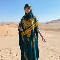 Ensemble d'été modeste et décontracté, style Dashiki vintage, en rayonne bronzée, avec grande écharpe, pour mariage, longueur cheville, motif floral, musulman, africain, respirant