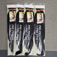 BELEZA Bug #   EZ2X Nuove Estensioni per Capelli Sintetici Pre-Stirati in Confezione OPP, 26 Pollici, Box Braids, Texture Yaki