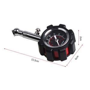 Manómetro <span class=keywords><strong>de</strong></span> Presión <span class=keywords><strong>de</strong></span> Neumáticos <span class=keywords><strong>de</strong></span> Alta Precisión, Negro/Rojo, 100 Psi, para Autos, Camiones y Motocicletas, Nuevo - Product Image 2
