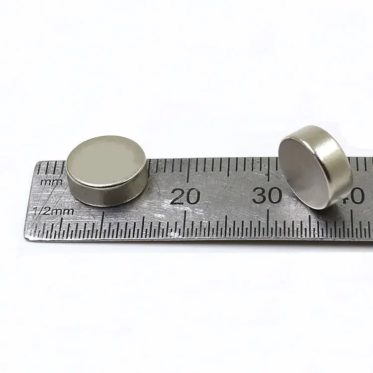 Magnete rotondo al neodimio da 8x2mm 10x2mm 12x2mm Ndfeb forte magnete a disco esportato in Corea del sud