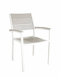 Silla moderna <span class=keywords><strong>de</strong></span> Metal y acero para exteriores, brazo apilable <span class=keywords><strong>de</strong></span> madera y plástico para <span class=keywords><strong>terraza</strong></span>, Bistro, Patio y jardín - Product Image 1