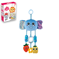 Jouets en peluche pour bébés nouveau-nés, clochettes de berceau, jouets d'activités pour poussette, jouets suspendus pour bébés, hochets en peluche doux en forme d'éléphant, jouets apaisants pour bébés