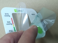 Etiquette convexe personnalisée en sérigraphie 0,25 PET Etiquettes d'emballage d'instruments électriques électroniques de protection double couche