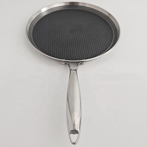 3 strati antiaderente padella per <span class=keywords><strong>Pizza</strong></span> in acciaio inossidabile 304 padella a induzione 26cm-28cm-30cm per cucina casalinga - Product Image 3