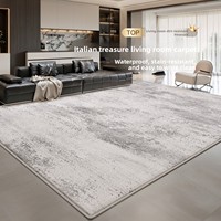 Tapis italien minimaliste tissé à la machine pour salon, nouveau tapis moderne simple, luxe léger, haut de gamme, imperméable et résistant aux taches pour la maison