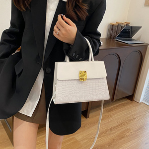 THK0106 Women's <b>Large</b> Capacity Tote Bag Designer PU <b>Leather</b> Zipper Stone Pattern Chain Shoulder Bag Decoration Luxury <b>Handbags</b> - Product Image 3