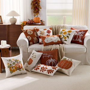 Thiết kế mới Thêu 18x18 trang trí gối trường hợp Halloween ném gối bao gồm - Product Image 1