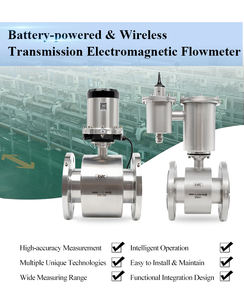 Medidor de fluxo eletromagnético a pilhas | Medidor de fluxo digital integrado EM para águas residuais e líquidos industriais - Product Image 5