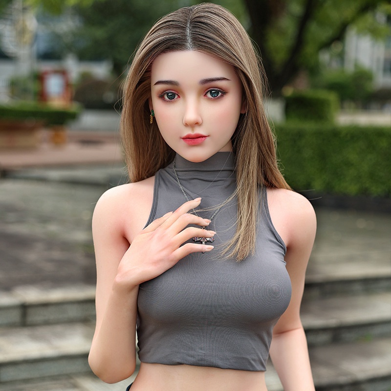 Real Silicone Robot Wife Adult Doll with AI Light Skin Head - Image 4