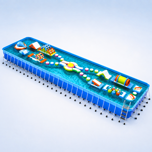 Parc <span class=keywords><strong>aquatique</strong></span> gonflable commercial avec parcours d'obstacles flottants pour enfants et adultes, <span class=keywords><strong>aire</strong></span> <span class=keywords><strong>de</strong></span> <span class=keywords><strong>jeux</strong></span> <span class=keywords><strong>aquatique</strong></span> extérieure - Product Image 4