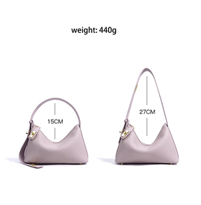 Bolso de mano de cuero genuino de diseño exclusivo, bandolera cruzada de gama alta para la Petite. - Product Image 5