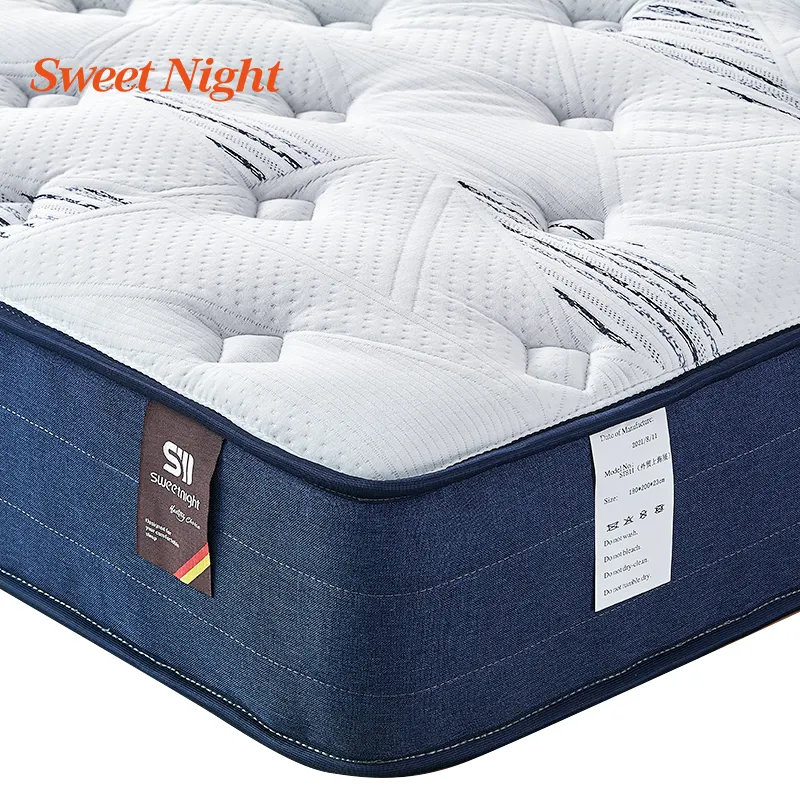 King Size mattress Hotel Bed Full Size Mattress Bedroom Pocket Spring Memory Foam Mattress