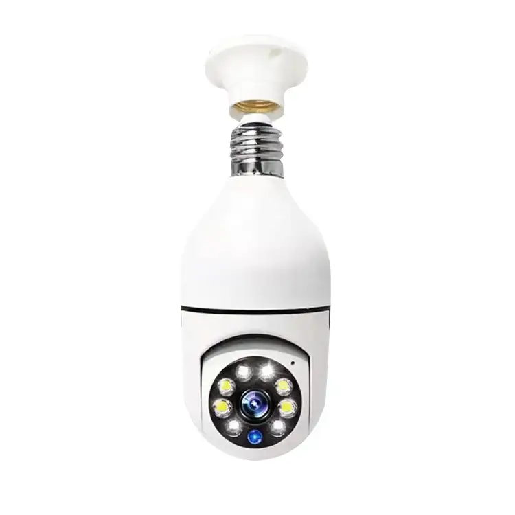 Swgj-Mini cámara de bombilla inalámbrica para interiores y exteriores, cámara IP panorámica, WiFi, PTZ, v380-1, nuevo producto, 2022