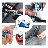 Nouvelle Image 15 en 1 Portable multifonction Kit d'outils de réparation de vélo tournevis croisé coupe-chaîne pièces de rechange de vélo