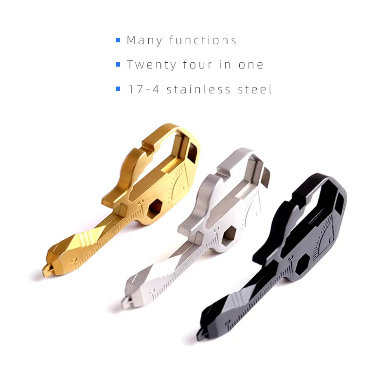 24 in 1 Key Shape Pocket Multi Tool