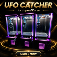 Machine à griffes UFO avec armoire à jouets à 3 modes de paiement, 30 styles disponibles pour parcs d'attractions