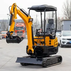 Free Shipping !!! 2024 Chinese True hydraulic pilot Strong Power excavator mini digger 1.8 ton excavator