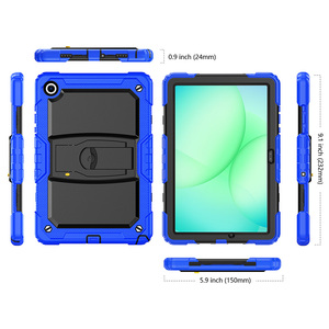 เคสป้องกันแบบไฮบริด SM-X236B SM-X235 SM-X230สำหรับ Samsung Galaxy Tab A11 <span class=keywords><strong>Plus</strong></span> พร้อมขาตั้งดีไซน์ด้านหลังและสายคล้องไหล่ - Product Image 6