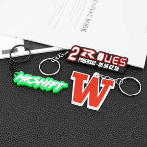 Porte-clés en PVC souple 2D personnalisable, unique, élégant et durable, à la mode - Product Image 1