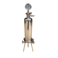 Rumah Filter cairan Multi bulat sanitasi, dengan opsi bahan 304 316L sesuai dengan persyaratan GMP untuk filtrasi anggur