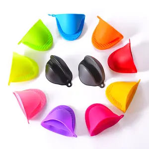 Factory Hot Sale Non-Slip Kitchen Cooking Silicone Hand Pot Clip Protection Heat Finger Oven Mitt