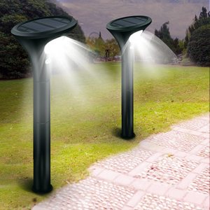 Lámpara Solar para Exteriores RGB, Impermeable, con Sensor de Movimiento, Lámpara de Jardín, Luces Solares LED para Césped, Patio, Jardín, Paisaje - Product Image 1