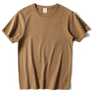 Custom Logo Heren Hoge Kwaliteit 100% Katoen T-shirt Zonbescherming Upf 50 + Oversize Zware Katoenen T-shirt