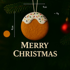Décorations légères en mousse en forme d'homme en pain d'épices, série bonbons et biscuits, pour suspendre sur le sapin de Noël, idéales pour la décoration de cadeaux de fêtes - Product Image 3