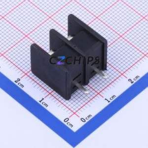 DBT30S-7.62-2P-BK-P Barrier Terminal Block Through hole Component (THT),P=7.62mm Connector Two Sides 7.62mm 1x2P Straight Pin - Product Image 2