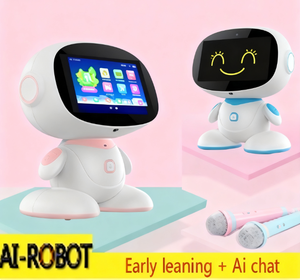 Robot thông minh điện tử màu hồng 4000mah dành cho trẻ em, giáo dục tại nhà, trường học lớn, <span class=keywords><strong>Chat</strong></span> <span class=keywords><strong>GPT</strong></span>. - Product Image 4