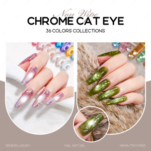JTING Custom Order Chrome <b>Cat</b> Eye Gel polish 36Colors non wipe cateye <b>top</b> coat gel polish set tpo/hema free OEM ODM hot supplier - Product Image 6