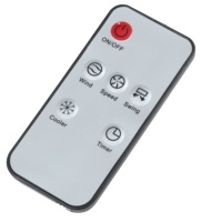 Ventilateur sur pied électrique Konwin en plastique, design moderne, avec purification, oscillation et télécommande – Offre spéciale