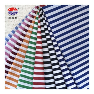 Chemise rayée biologique à bon prix, tissu teint en coton biologique, livraison directe - Product Image 1