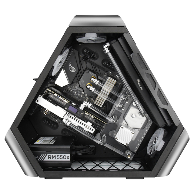 New OEM TR03-G Mid Tower Steel Computer Case with Audio Ports Supports ATX Motherboard for Gaming PCs