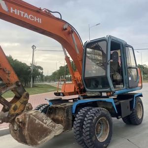Excavadora HITACHI EX100WD-3 EX100WD EX100 de 10 Toneladas, Modelo 2023, Motor de 57 kW, Pocas Horas de Uso, Disponible en Stock, Fabricada en Japón, Segunda Mano - Product Image 1