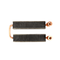 Usine en forme de U Zipper Fin Heat Pipe 30CFM cuivre liquide refroidissement dissipateur de chaleur avec ventilateurs à haute efficacité pour application CPU