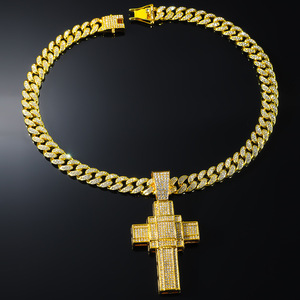 2026 New Hot Selling Hiphop Retro <b>Cross</b> Pendant Necklace Cool Personalized Design Men's Necklaces Wholesale Jewelry Trendy - Product Image 3