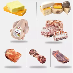 食品グレードBPAフリー家禽熱包装シュリンクバッグチーズ用包装ビニール袋