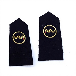 Épaulettes de cérémonie brodées à coudre, pantalon de travail à sangle unique, couleur noir et or personnalisée, en promotion au Pakistan - Product Image 1