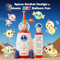STEM Space Balloon Rocket Craft Kit pour enfants DIY Magic Launcher Pump Machine avec ballons Arts Crafts Toys Gift