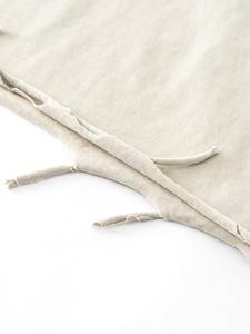 เสื้อยืดถักสไตล์เรียบง่ายสำหรับผู้ชาย สีพื้น ผ้าฝ้าย 100% แขนสั้น สวมใส่สบาย ทรงปกติ ระบายอากาศได้ดี ไม่ยับ - Product Image 4