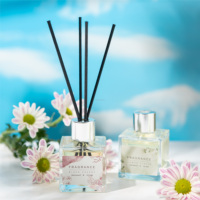 Diffuseur d'arômes de luxe pour la maison, marque personnalisée, parfum d'intérieur longue durée, décoration de la maison, cadeau, flacon d'huile en verre de 50 ml, diffuseur à roseaux