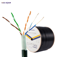 Harga langsung dari pabrik kabel Ethernet Lan kabel jaringan Outdoor Cat5e 5e Utp 26awg cca utp Cat5e