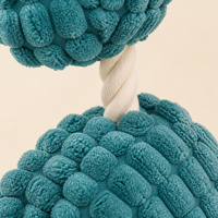 Jouet pour chien en peluche Popcorn de dessin animé avec corde en coton, jouet interactif à mâcher pour chiens de taille moyenne