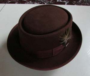 Sombreros Unisex R187 100% Lana con Logotipo Personalizado, Ala Corta, Ajustables, para las Cuatro Estaciones, para Hombres, Fiestas y Uso Casual - Product Image 2