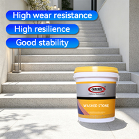 Peinture de pierre lavée liquide durable en gros, revêtement naturel pour sols et murs en pierre lavée, peinture de pierre lavée pour piscines